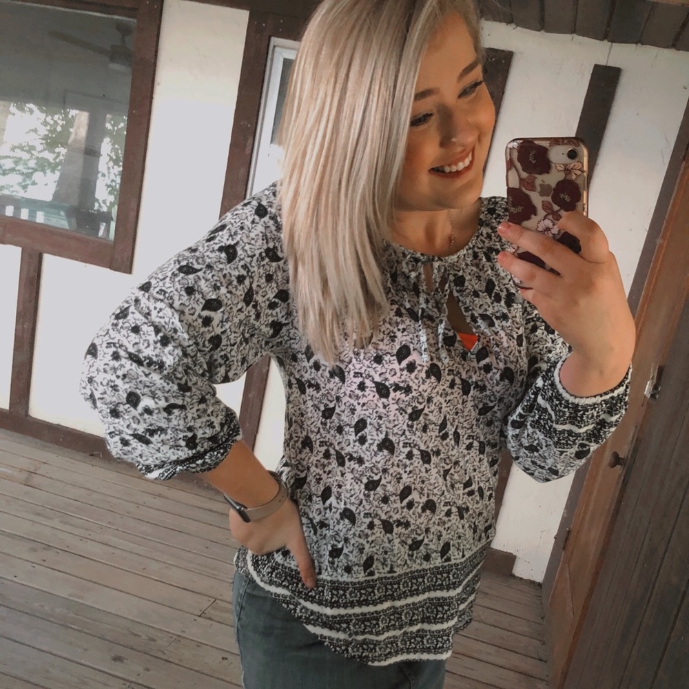 NWT Lucky brand boho long sleeve